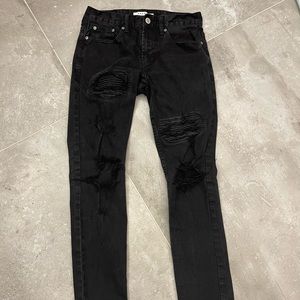 Distressed jeans size 29x32. Worn once